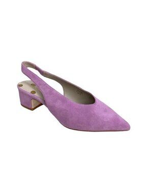 Boden Happy Heels Suede Pointed Toe Mid Heel Sling Back Pumps for Women Size 9